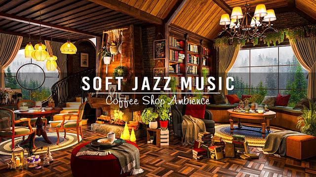 Relax and Unwind with Soft Jazz Instrumental Music ☕ Cozy Coffee Shop Ambience ~ Jazz Relaxing Music
